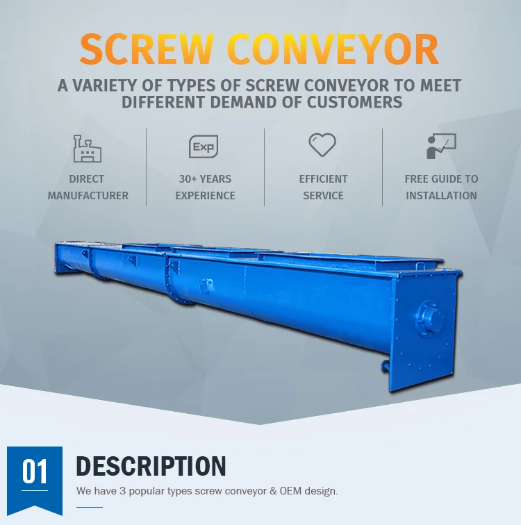 Vertical screw conveyor machine