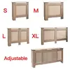 Unpainted Home Wood adjustable panels radiator cabinet cover