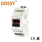 Din-rail type Single Phase Digital LED display 220V AC Voltage High Frequency Muti-function Meter DVF Voltmeter