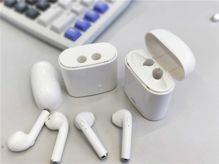 2018 Best price In-ear Earbuds Twins Double true wireless blueto Pair Earphone Afans Blue Tooth I7 TWS, i8 TWS with charging box - ANKUX.COM