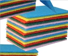 10 Multi Color Kitchen Cleaning Scrubber Wipe Cloth Non-stick oil Kitchen Sponge Scouring Pad