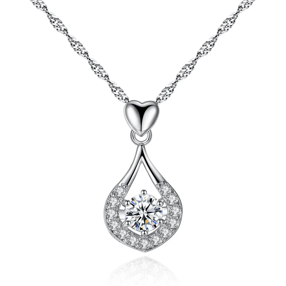 2017 China jewelry Heart drop Pendant Necklace AAA zircon necklace Wholesale Fashion Jewelry
2017 China jewelry Heart drop Pendant Necklace AAA zircon necklace Wholesale Fashion Jewelry