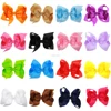 haoxie brand wholesale High Quality Grosgrain Ribbon Baby's hair clips bows Kids Headwear Fashion Children's Hair Accessories
