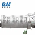 Benjamin wine alcohol filling machine / beer glass bottle labeller washing capping can filler