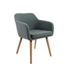 2020 Northern Simplicity Wooden Printed Metal Legs Modern accent chair Kitchen Chairs Dining chair