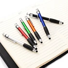 promotional metal ballpoint touch pen with logo stylus touch screen pen 2 in 1 for mobile phone
