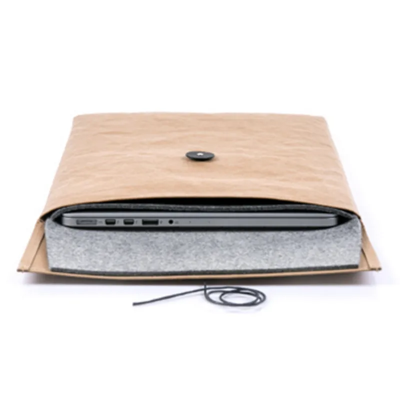 

Lightweight Waterproof Envelop Paper Bag Tyvek Laptop Sleeve Case for Apple iPad 10 Inch to 17 Inch, Black, multi, red,navy,gray
