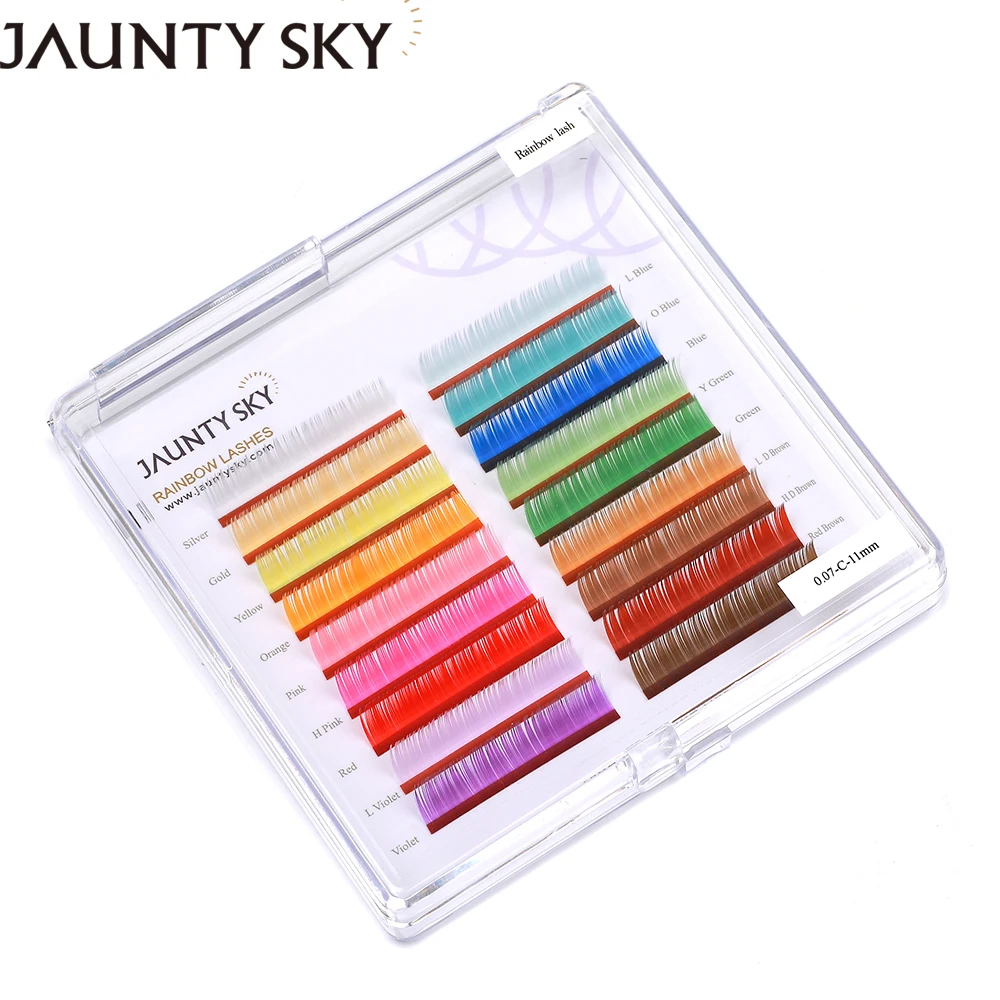 Lash Extension New super soft rainbow color eyelash extension colorful eyelashes lashes3d wholesale vendor silk lash extension, Purple,pink,red,blue,brown,green...
Lash Extension New super soft rainbow color eyelash extension colorful eyelashes lashes3d wholesale vendor silk lash extension, Purple,pink,red,blue,brown,green...
