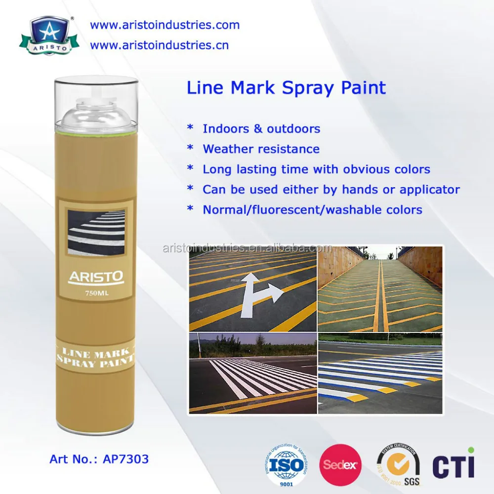 Multi-color Line Mark Spray Paint/Road Marking Paint