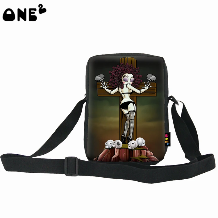 ONE2 Design skull black small single long strip shoulder messenger women bag, As picture
ONE2 Design skull black small single long strip shoulder messenger women bag, As picture