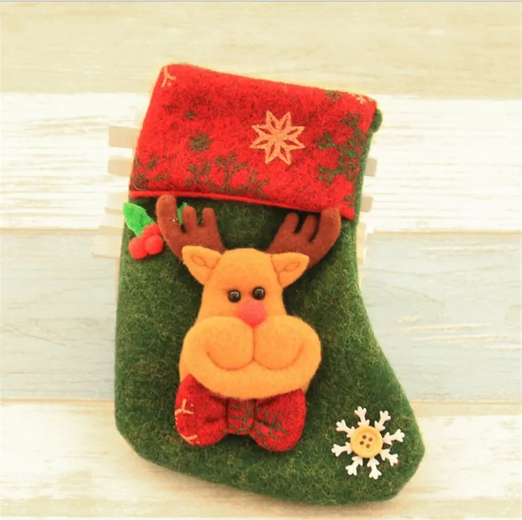 gift bag kids xmas noel decoration candy bag bauble christmas