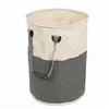 Large Round Foldable Washable Dirty Cloth Laundry Basket Hamper With Handles