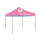 Shop folding ez up event 10x10 pop up gazebo canopy trade show tent frame with custom top plus bag