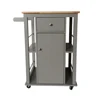 Fashion Beauty Design Good Price Kitchen Furniture Wooden Moving Kitchen Food Vegetable Cart Trolley With Wheels