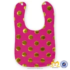 Baby New 2019 Hot Pink Spots Bandana Drool Bibs Baby Cotton Burp Cloths White Terry Cloth Baby Bibs