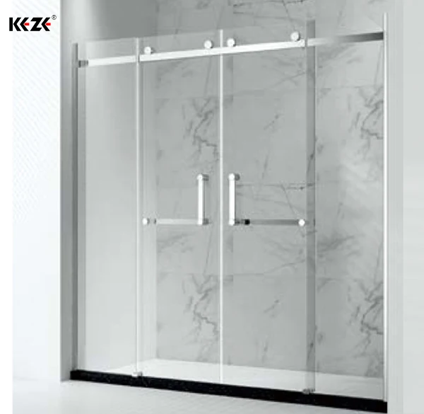 Bathroom Glass Partition Frameless Free Standing Shower Enclosure