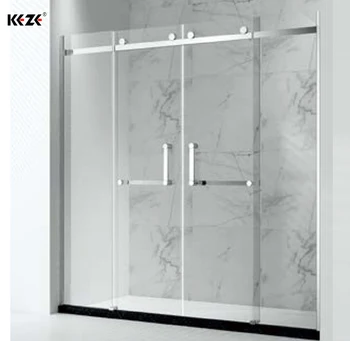 Bathroom Glass Partition Frameless Free Standing Shower Enclosure