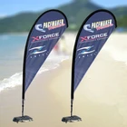 5.6m Promotion customer design teardrop banner flag
