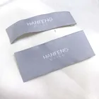 wholesale Custom cheap damask silver thread damask woven labels for wedding dress