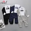 Import baby clothes children wear garment baby formal romper boy suit set