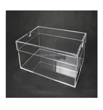 custom design crystal acrylic shoe display case for adidas shoes