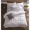 Hotel guestroom brushed cotton bed sheets and duvet covers