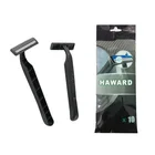 Blades And Razors Twin Blade D211L Plastic Disposable Straight Shaving Razor Shaver