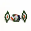 China supplies customized design enamel metal craft lily shaped lapel pin
