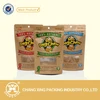 gravure printed paper bag kraft for dog treat with window