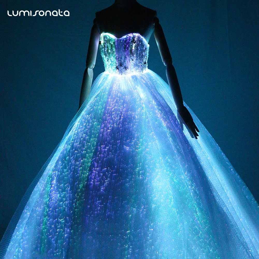 illuminated wedding dress