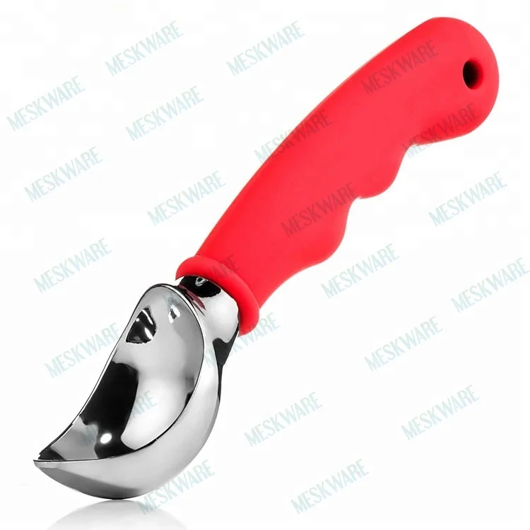 Heavy duty solid stainless steel ice cream scoop with comfortable handle, ice cream spoon
Heavy duty solid stainless steel ice cream scoop with comfortable handle, ice cream spoon