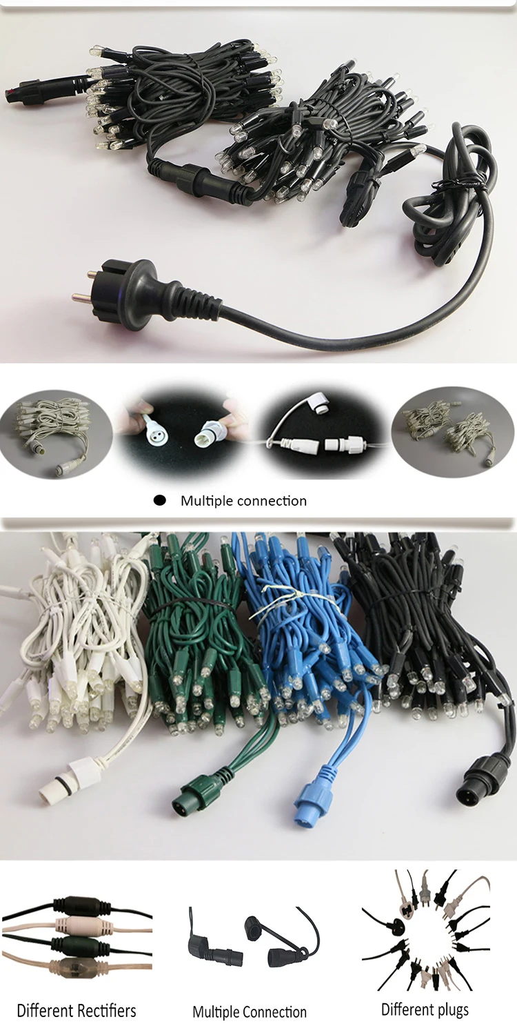 rubber led connectable string light