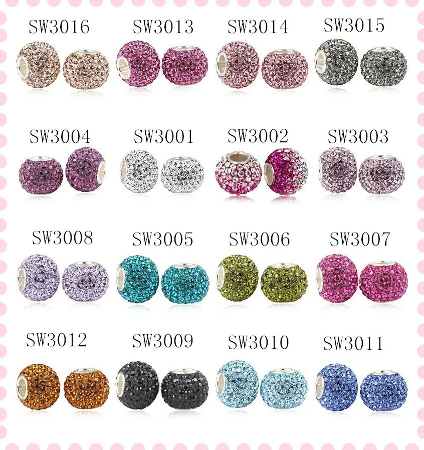 925 Silver Core Multi-colored Rhinestone Crystal Ball Beads for Jewelry Making
925 Silver Core Multi-colored Rhinestone Crystal Ball Beads for Jewelry Making