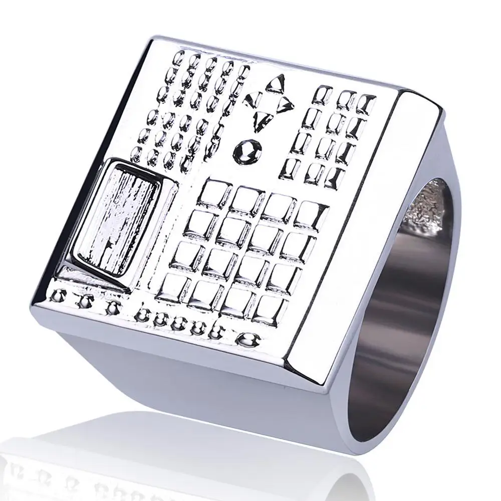 Personalized Men's Finger Ring Fashion Funny Keyboard Ring Hip Hop Gold Silver Plated Rings Party Birthday Gifts, Golden,silver
Personalized Men's Finger Ring Fashion Funny Keyboard Ring Hip Hop Gold Silver Plated Rings Party Birthday Gifts, Golden,silver