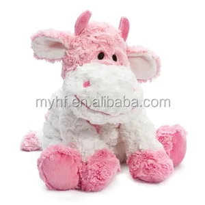 baby lovely super soft pink color plush stuffy cow toy