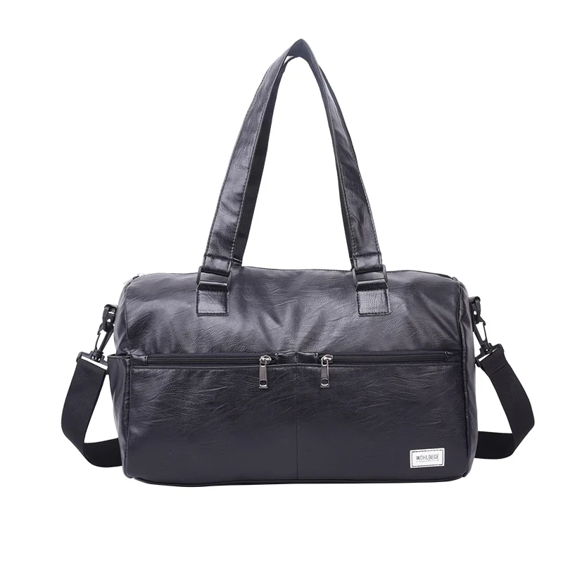 WOBAG Outdoor waterproof travel gym duffel bag, custom logo sports Pu leather fitness gym bag, Black
WOBAG Outdoor waterproof travel gym duffel bag, custom logo sports Pu leather fitness gym bag, Black