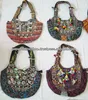 handmade with vintage and antique mixed woven textiles Banjara bags