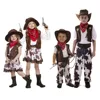 12-18 Cowboy Cowgirl Childrens Kids Boys & Girls Christmas Musical Tie Fancy Dress Costume Party CC2005