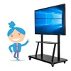65 inch Interactive touch display LED writing board intelligent panel with all in one pc smart classroom/school