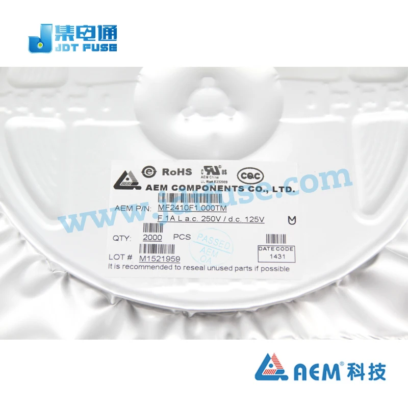 Aemmf2410f1.000tmsmdヒューズ1a250v2410表面実装ヒューズ仕入れ・メーカー・工場