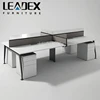 New Products 4 Seat Aluminum Partition Office Workstation Cubicle