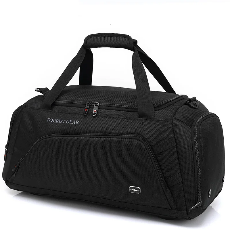 2020 Tangcool new design guangzhou 55L outdoor gym luggage crossbody waterproof man hand bag travelling bag, Black 
2020 Tangcool new design guangzhou 55L outdoor gym luggage crossbody waterproof man hand bag travelling bag, Black