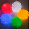 5PCS/BAG,100pcs/lot RGB flashing Led light up balloons,12" luminous Latex LED balloons,LED for Wedding and Party Decoration