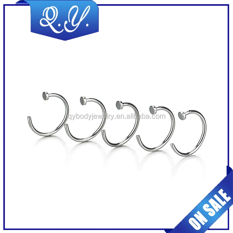Nickle Free Nose Rings Stainless Steel Nose Piercing Jewelry Wholesale