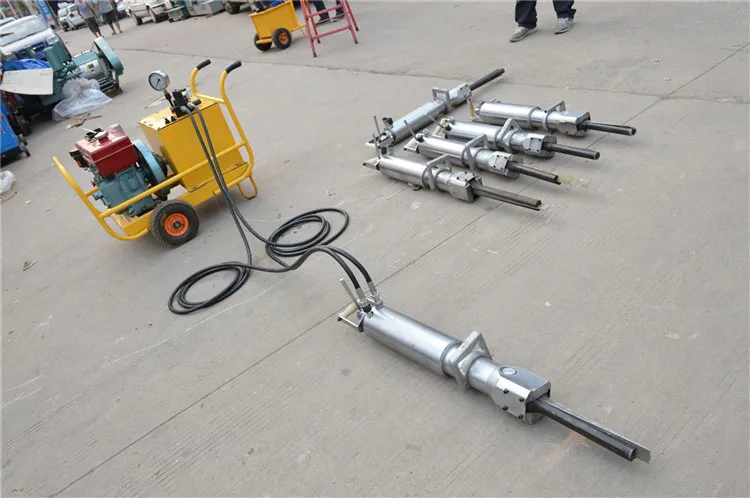 drill portable hydraulic rock splitter