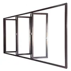 Aluminium bi-fold outdoor balcony sliding glass door