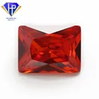 Synthetic Loose Diamond Baguette Orange CZ Cubic Zirconia Stones