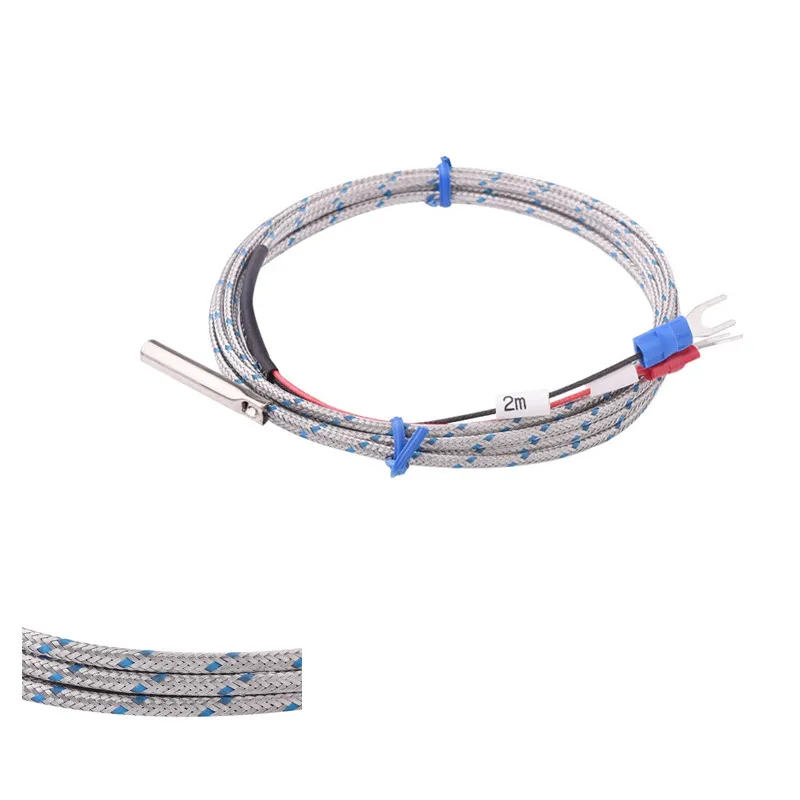 WRN-035 K Type Thermocouple with Stainless shielding Cable reach to 500 Degree