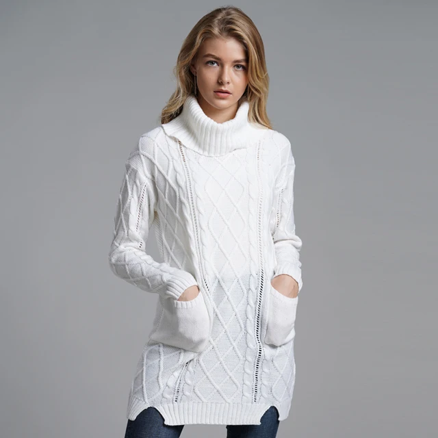 Free trial of the new fashion autumn and winter ladies pure white wool dress long turtleneck sweater
Free trial of the new fashion autumn and winter ladies pure white wool dress long turtleneck sweater