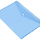File folder manufacturer high quality custom A4 pockets PVC PP plastic clear document pouch with button